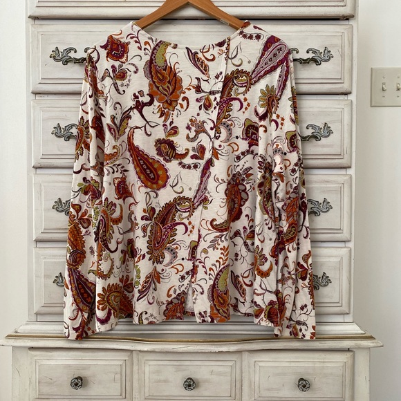 J. Jill Paisley Long-Sleeved Top - Picture 2 of 7